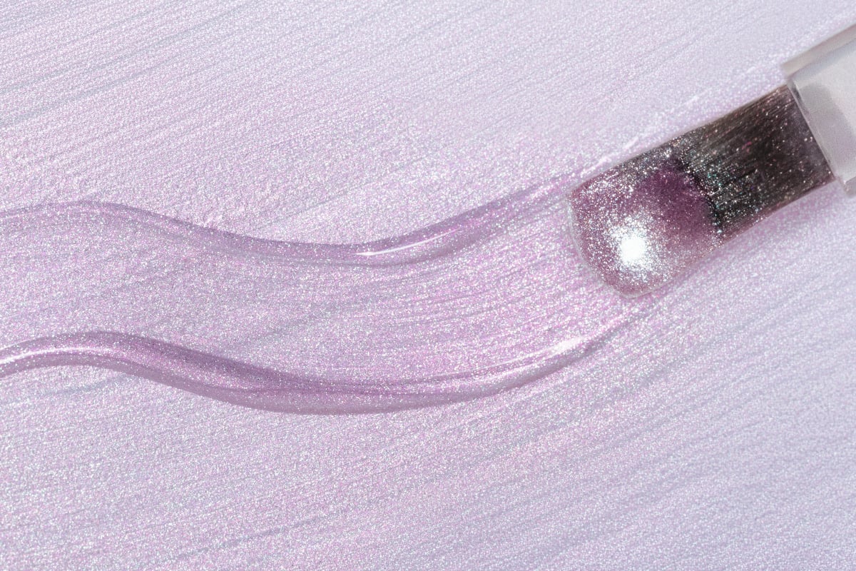 Jolifin LAVENI Shellac - Cat-Eye aurora pearl purple 10ml