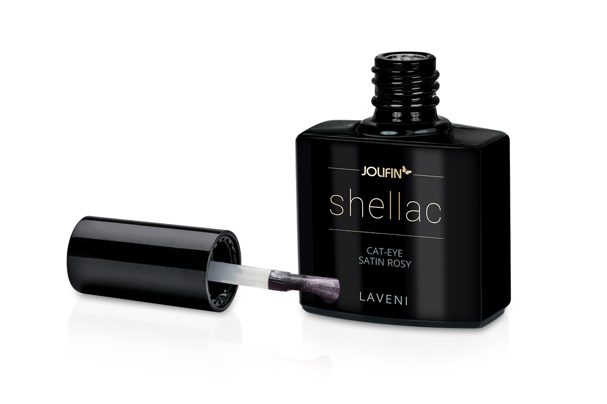 Jolifin LAVENI Shellac - Cat-Eye satin rosy 10ml
