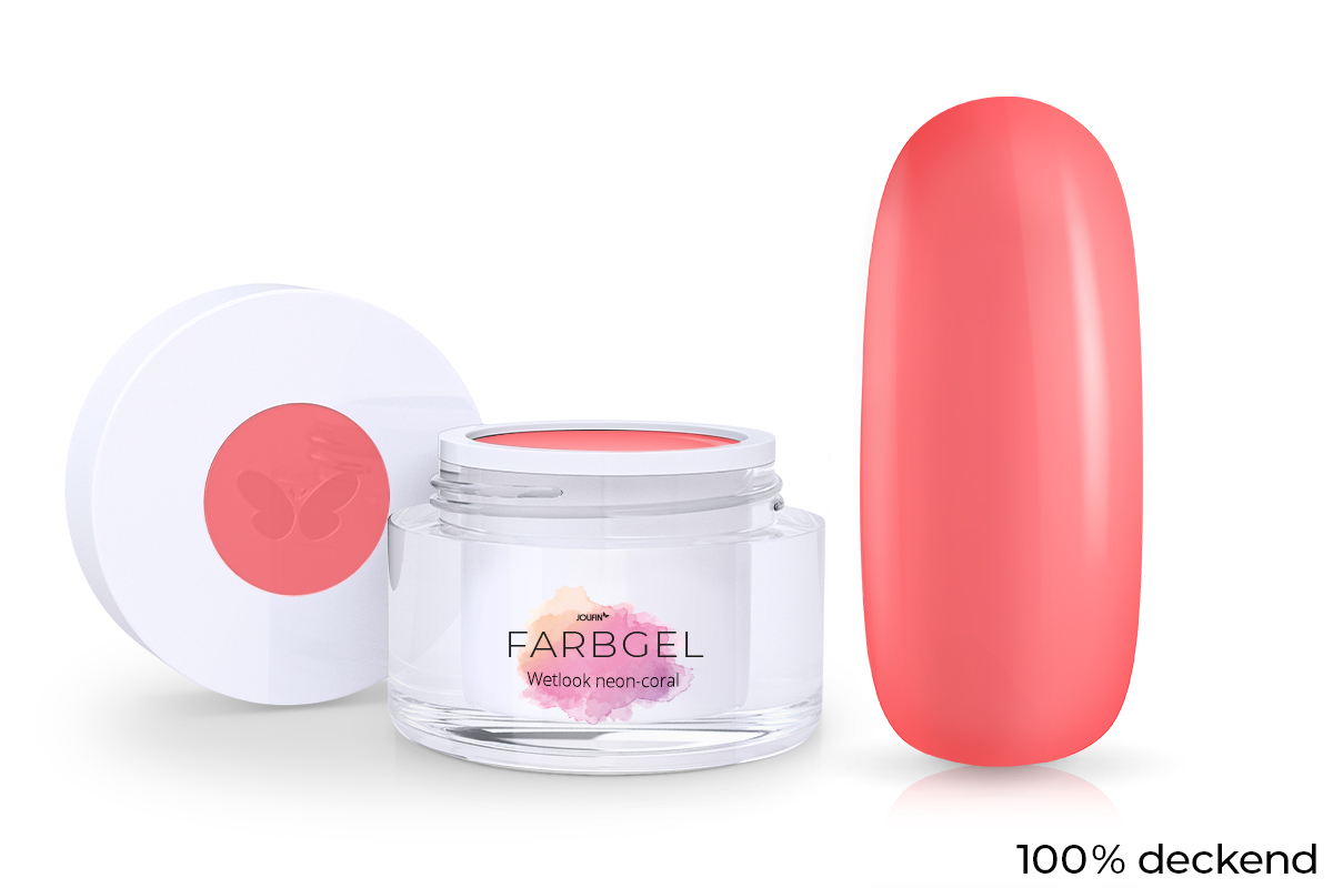 Jolifin Wetlook colour gel neon-coral 5ml