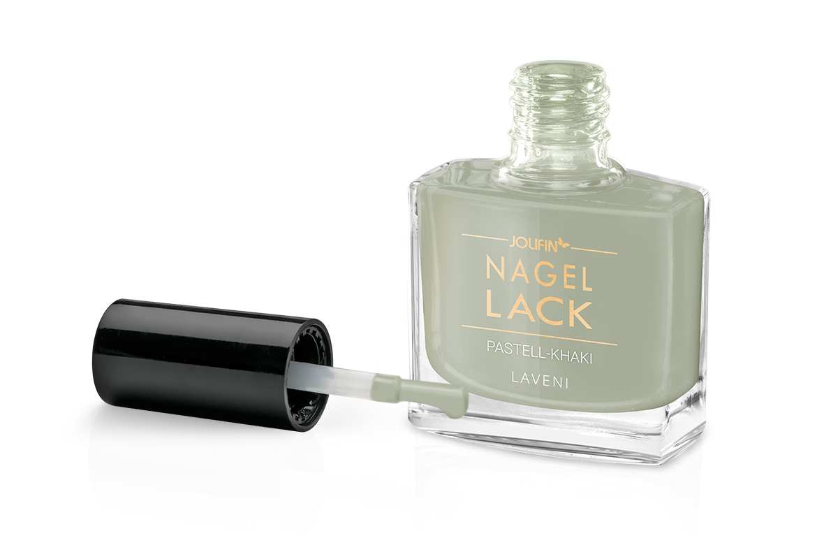 Jolifin LAVENI Nail Polish - pastel khaki 9ml