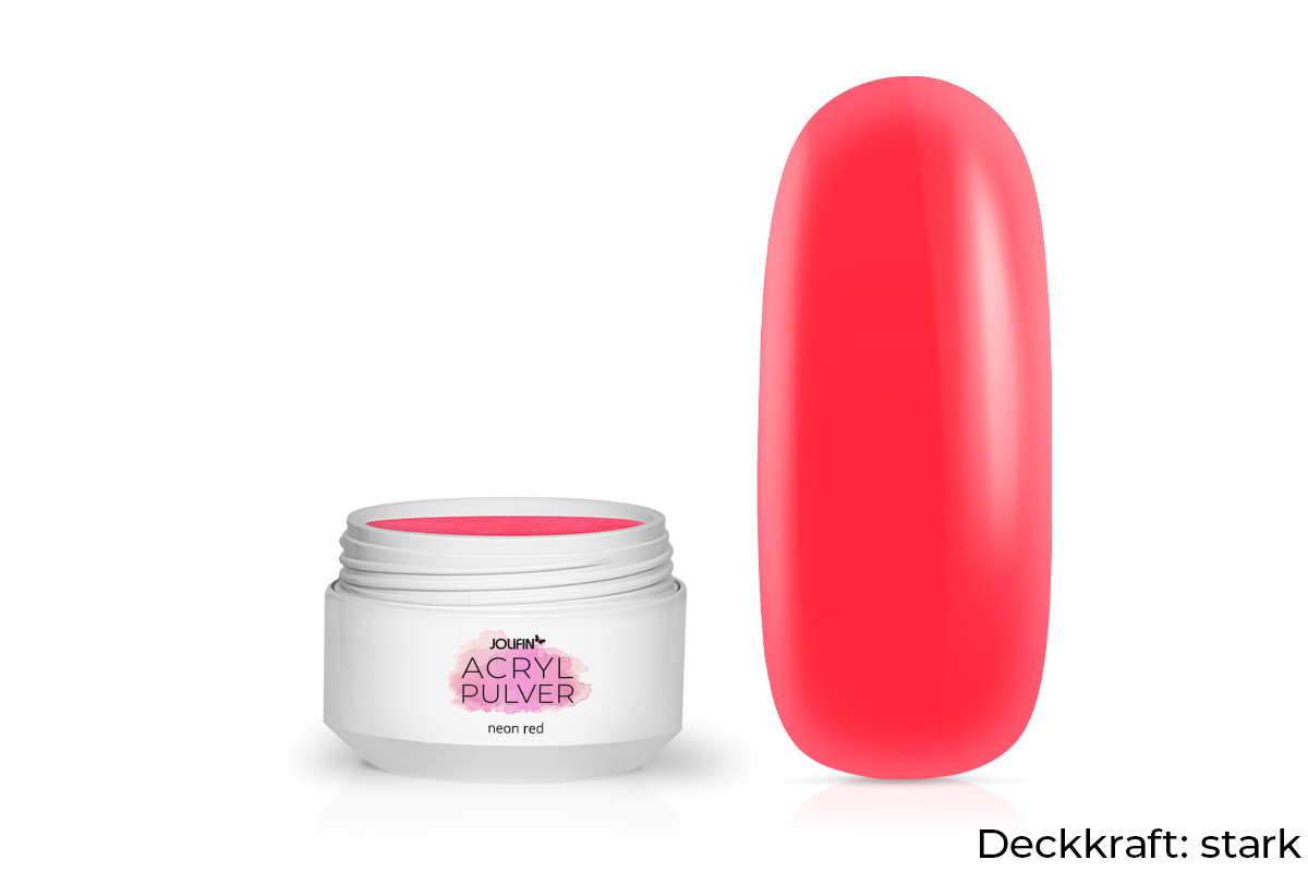 Jolifin acrylic colour powder - neon red 5g