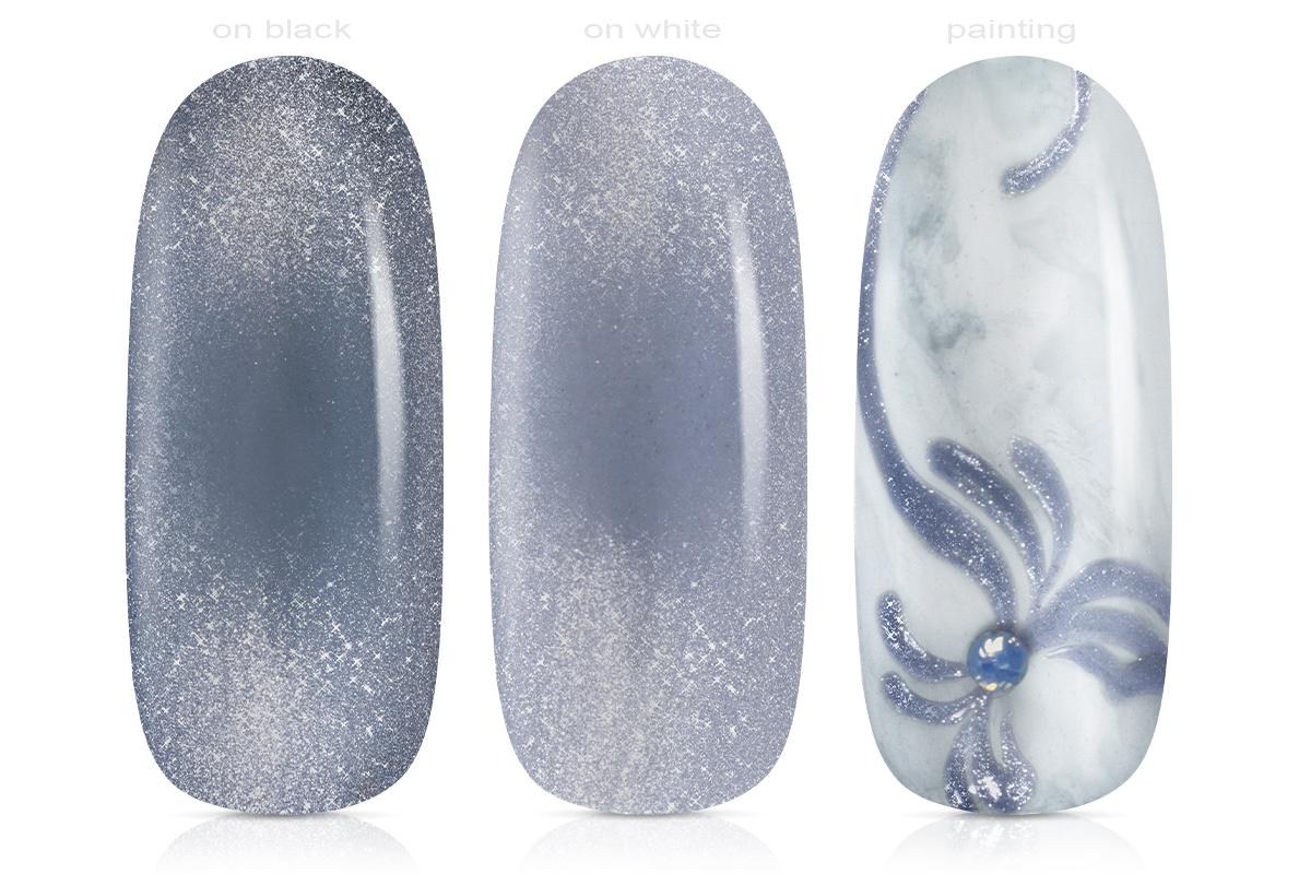 Jolifin LAVENI PRO Colour Gel - Cat-Eye silver grey 5ml