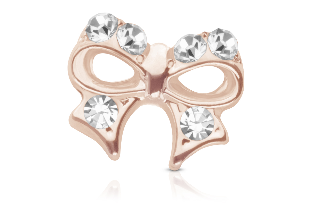 Jolifin Overlay Glitter Bow rosé