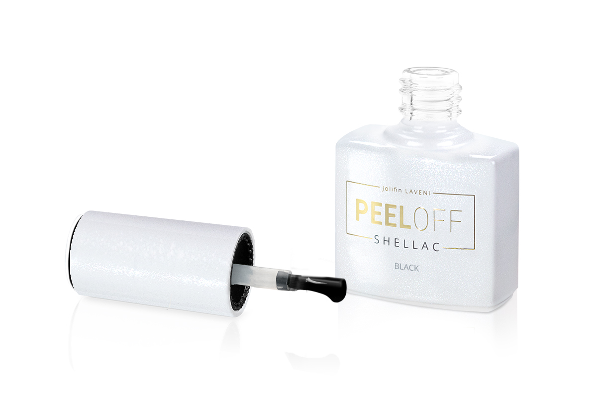 Jolifin LAVENI Shellac PeelOff - black 10ml