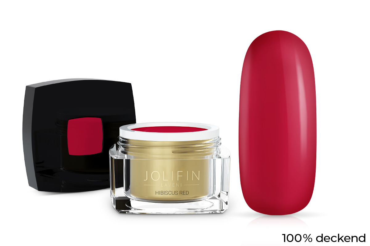 Jolifin LAVENI Colour Gel - hibiscus red 5ml