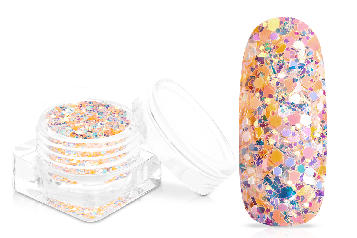 Jolifin Candy Glitter - juicy peach