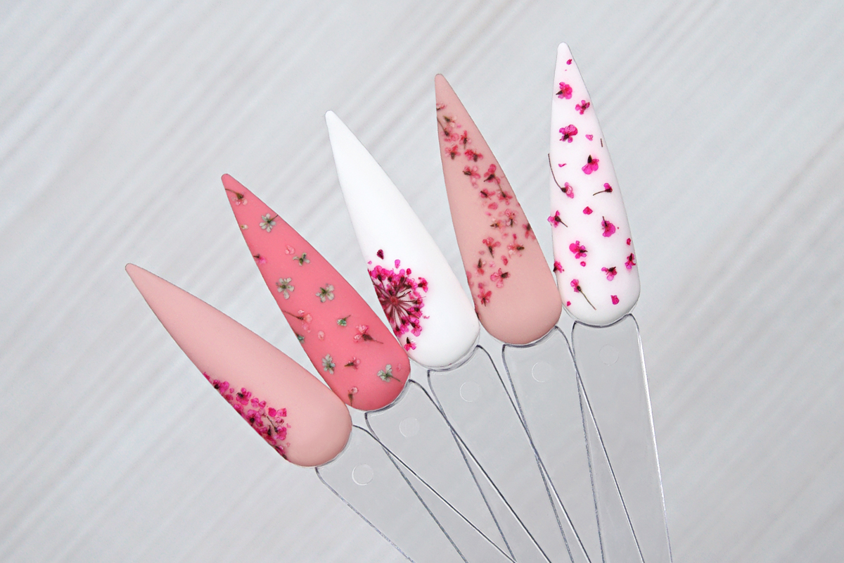 Jolifin Dried Flowers - Mini Blüten pink
