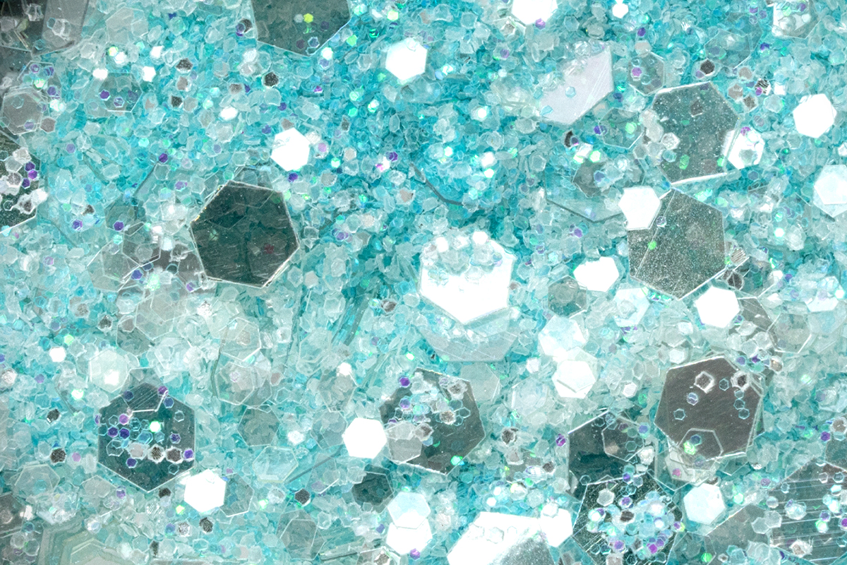 Jolifin LAVENI Crystal Glitter - pastel turquoise