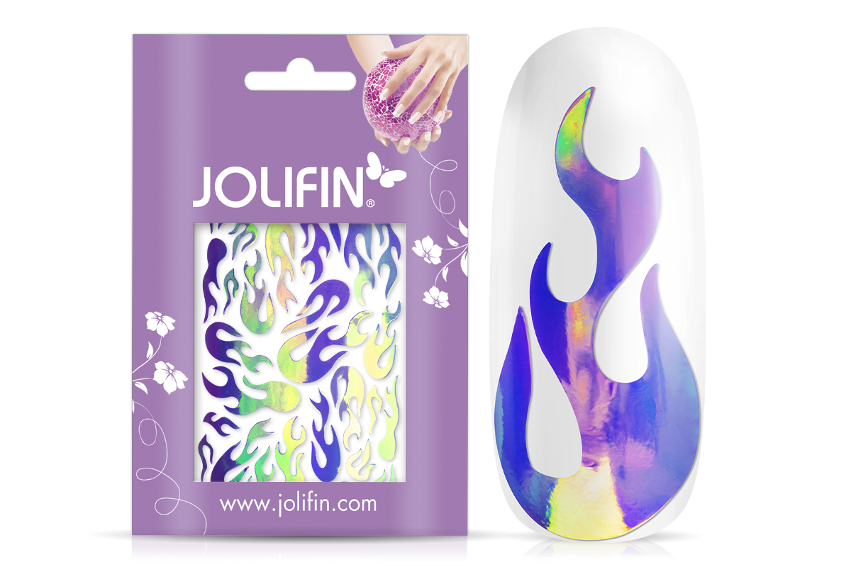 Jolifin Hologram Sticker - Flame galaxy