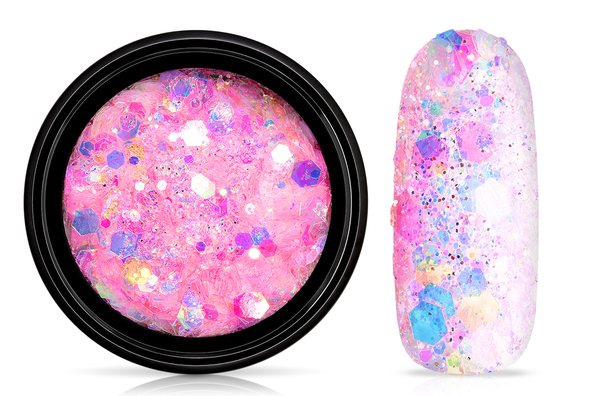 Jolifin LAVENI Pastell Glittermix - pink