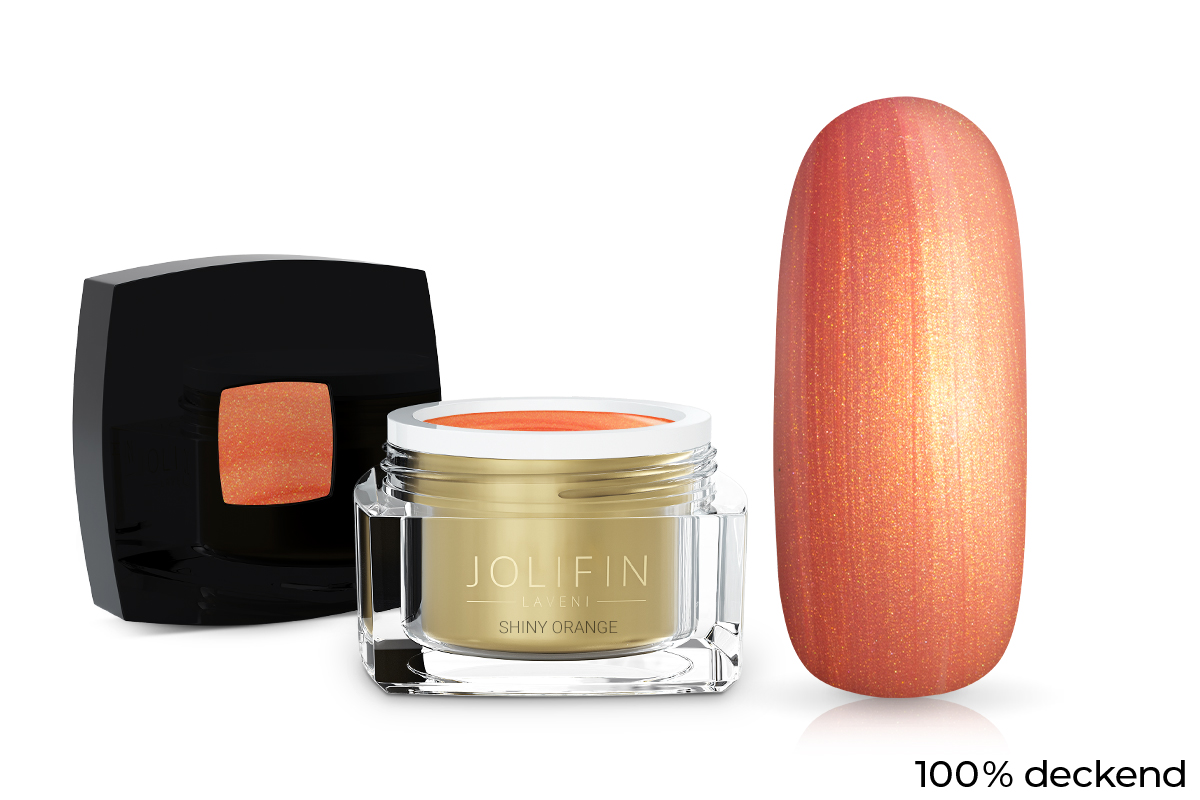 Jolifin LAVENI colour gel - shiny orange 5ml