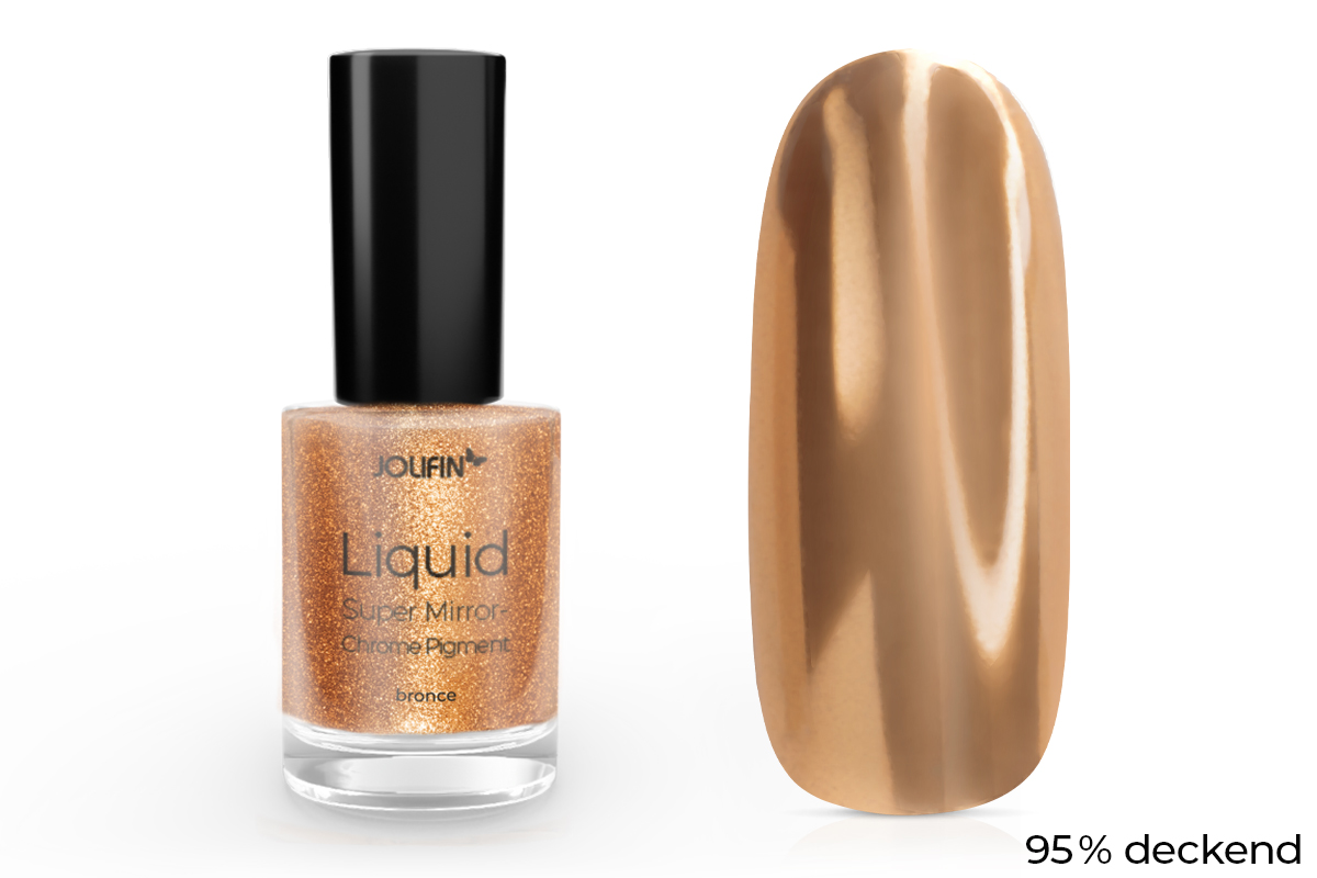 Jolifin Liquid Super Mirror-Chrome Pigment - bronce 6ml