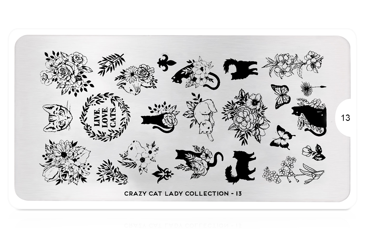 MoYou-London stencil Crazy Cat Lady Collection 13