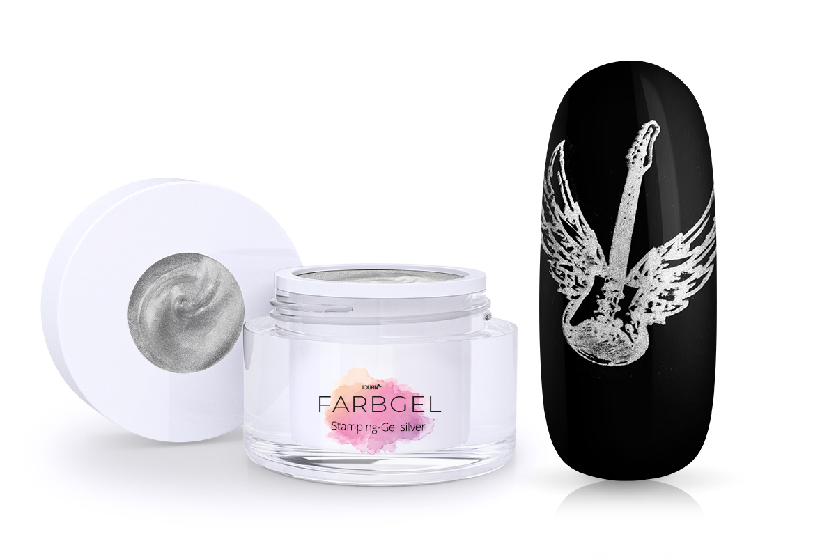 Jolifin Stamping-Gel - silver 5ml 