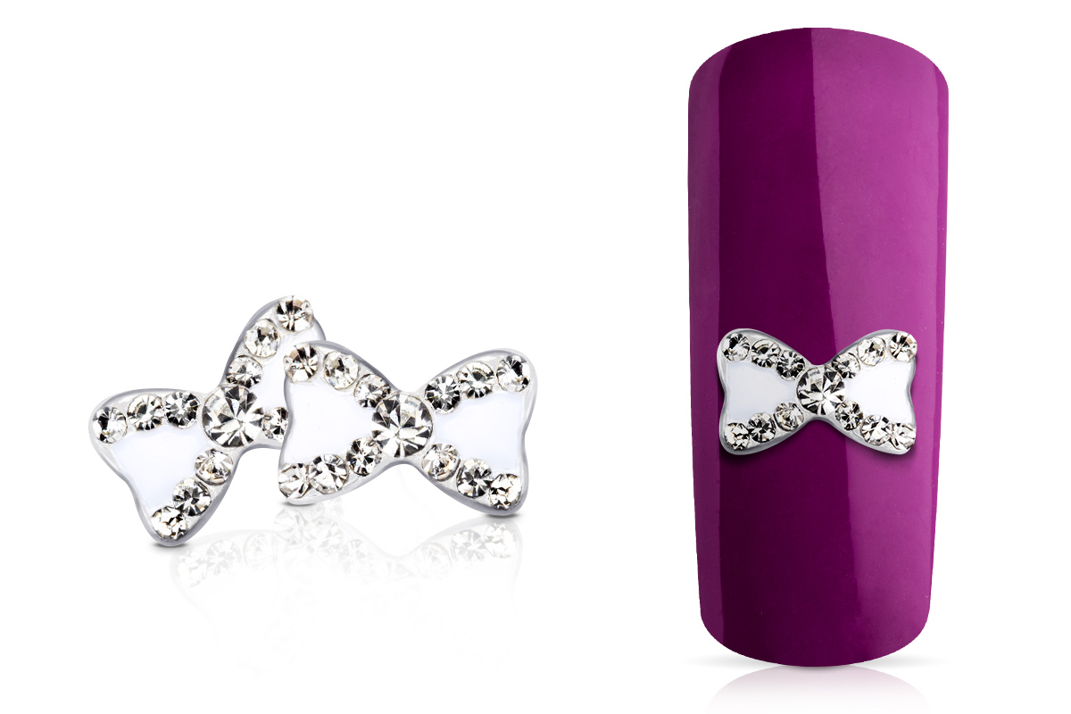 Jolifin Overlay white bow small