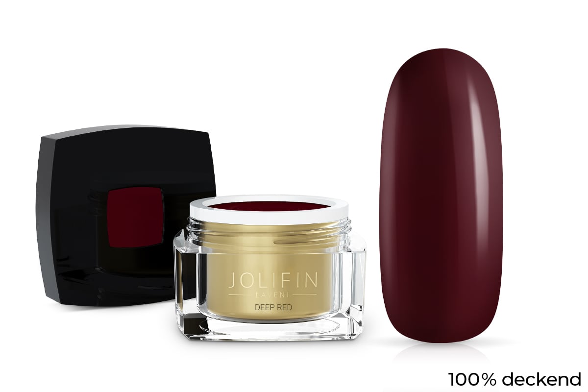 Jolifin LAVENI Farbgel - deep red 5ml
