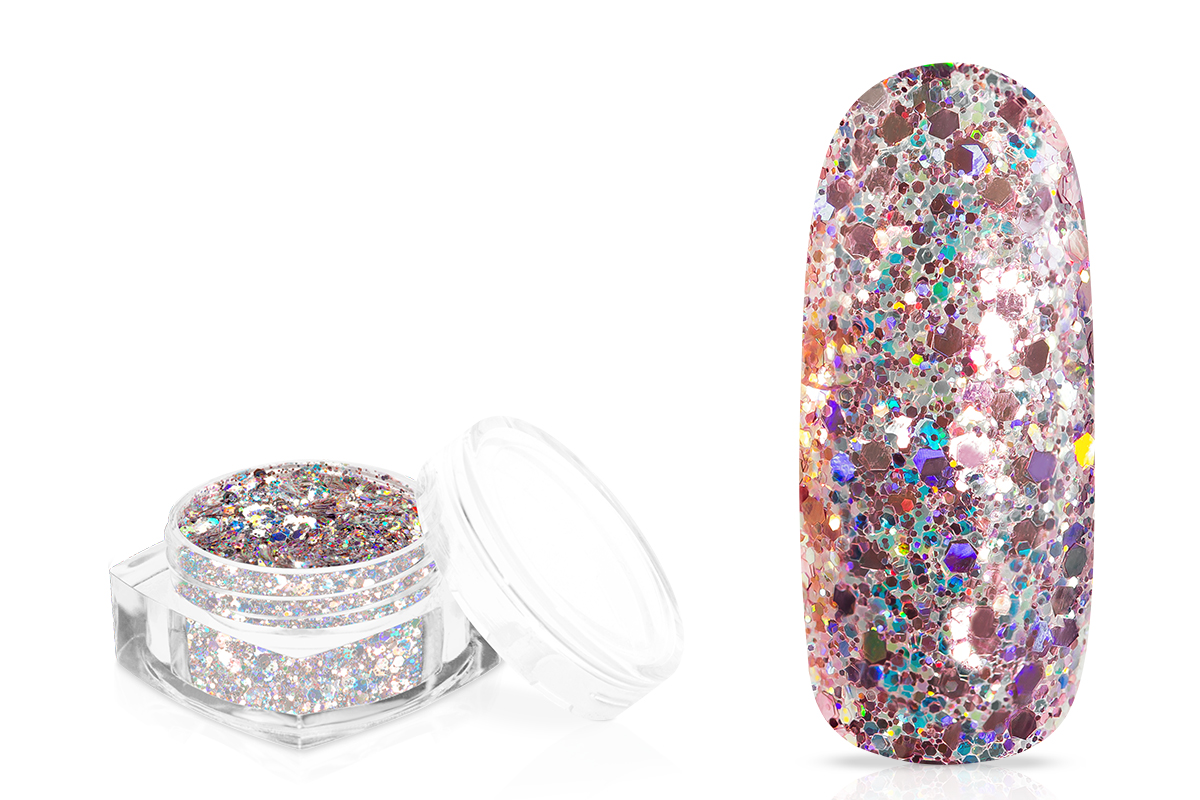 Jolifin Mermaid Party Glitter - silver rose