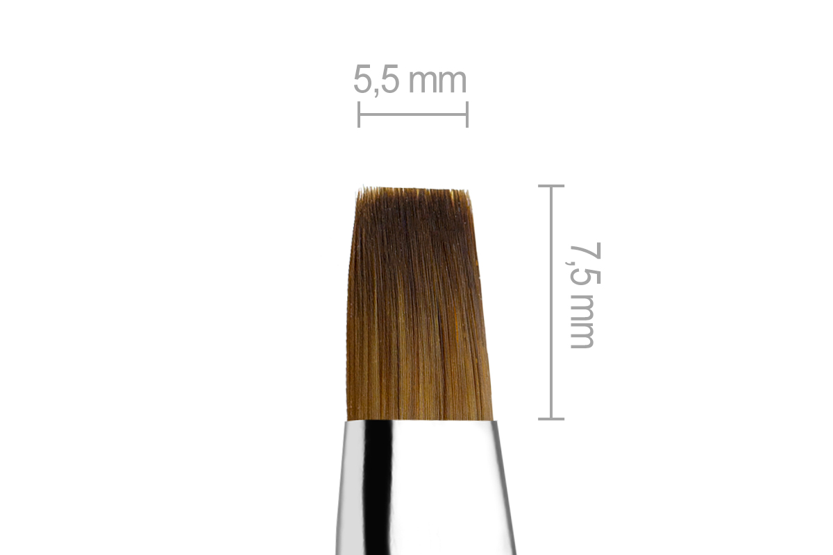 Jolifin Geometric Rainbow Gel Brush - straight size 4