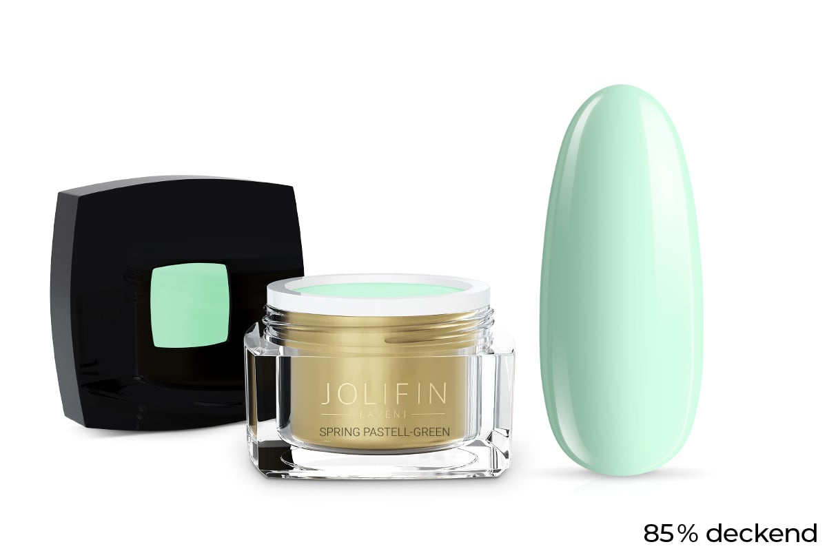 Jolifin LAVENI Farbgel - spring pastell-green 5ml
