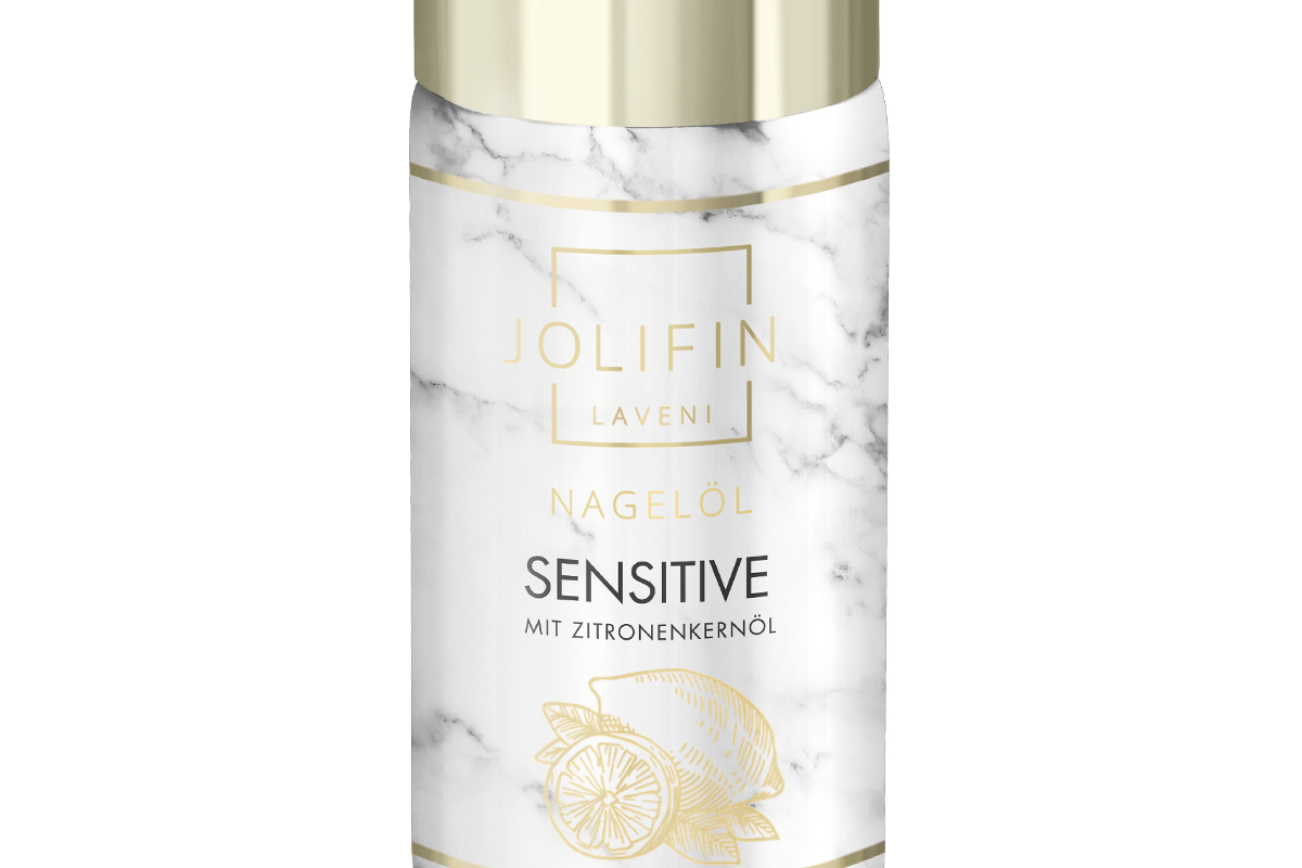 Jolifin LAVENI PRO Nail Oil - sensitive lemon with lemon seed oil 10ml