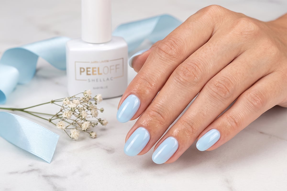 Jolifin LAVENI Shellac PeelOff - babyblue 10ml