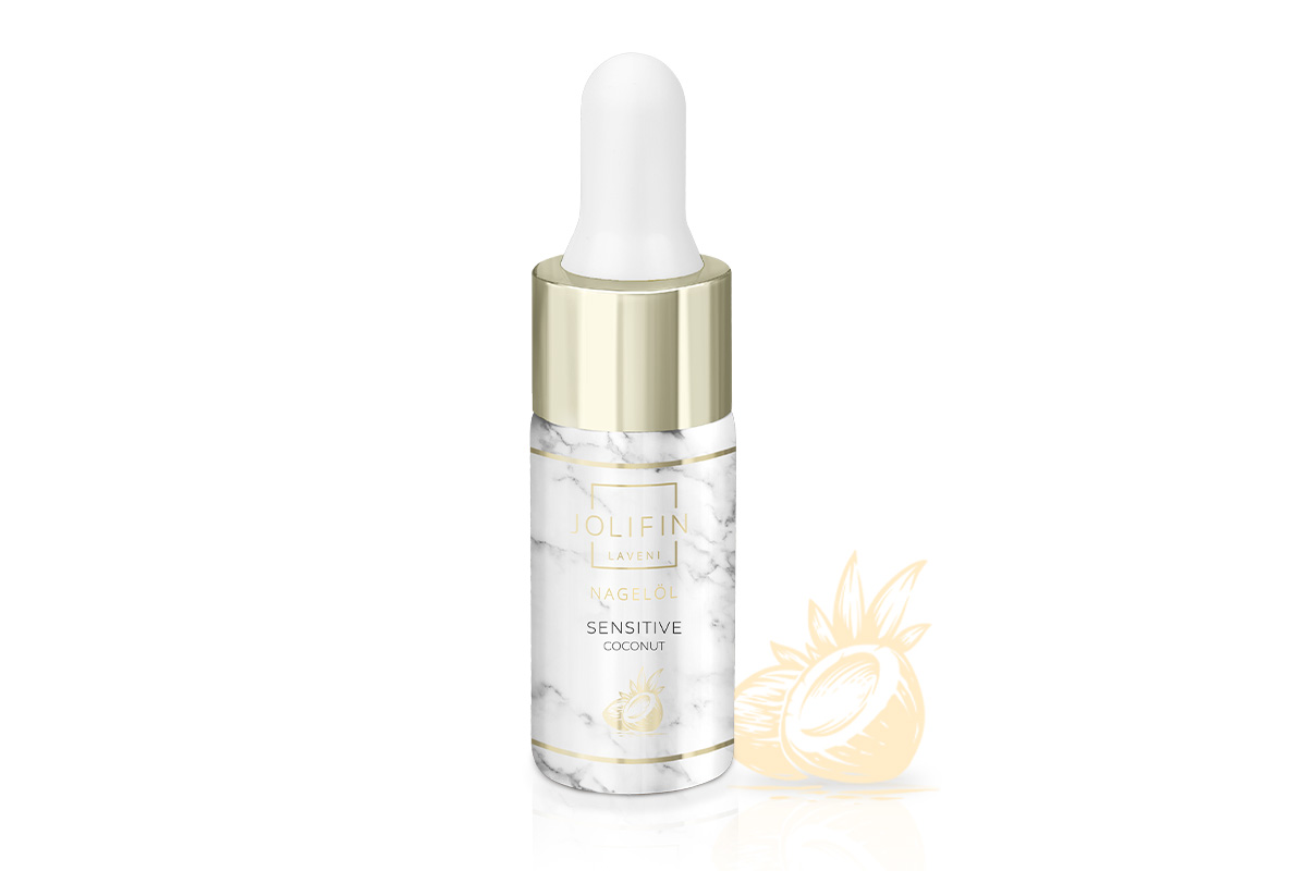 Jolifin LAVENI PRO Nagelöl - sensitive coconut 10ml