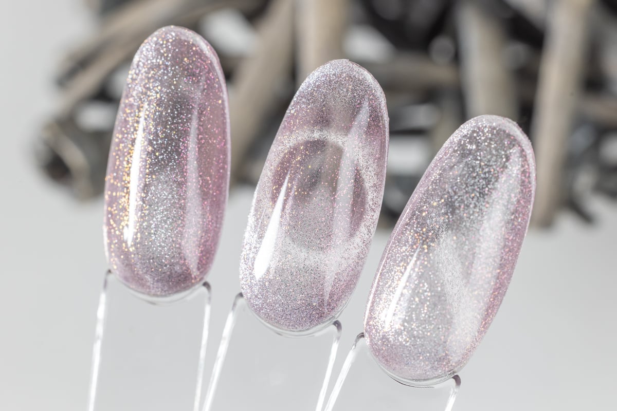 Jolifin LAVENI Shellac - Cat-Eye pink super gloss 10ml