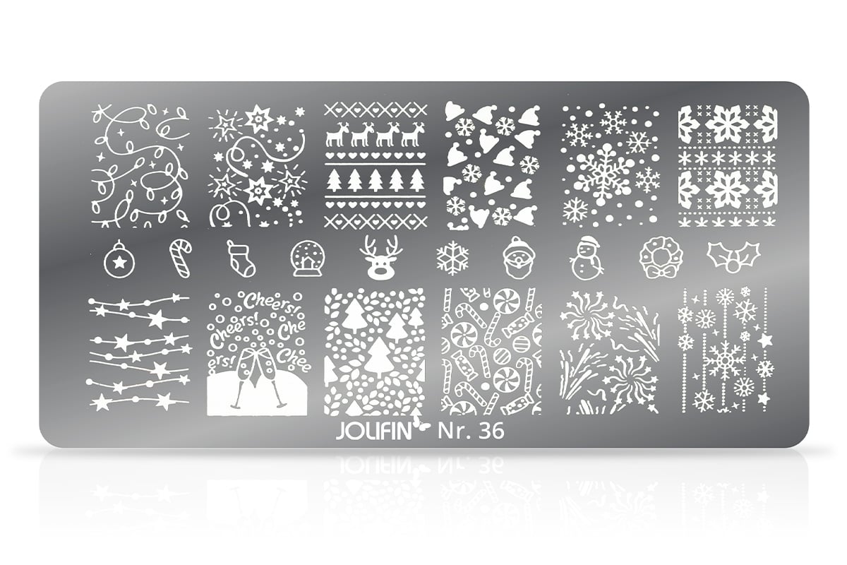 Jolifin Stamping-Schablone Xmas Nr. 36