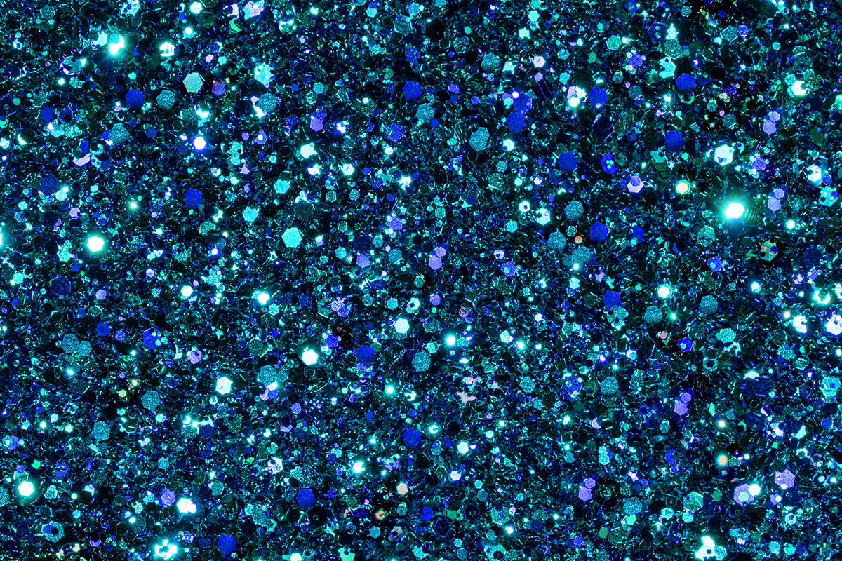 Jolifin LAVENI Luxury Glitter - turquoise blue