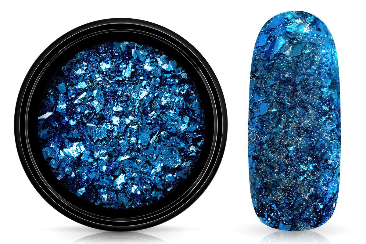 Jolifin Micro Chrome Flakes & Pigment - aqua & silver