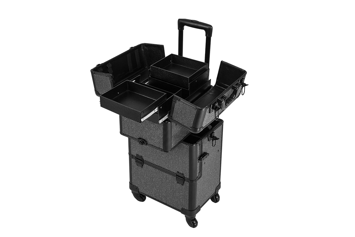 Jolifin trolley case black glitter