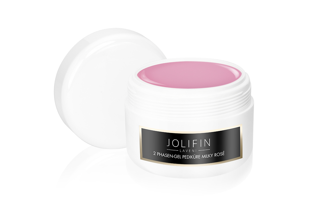 Jolifin LAVENI Refill - 2 Phasen-Gel Pediküre milky rosé 250ml