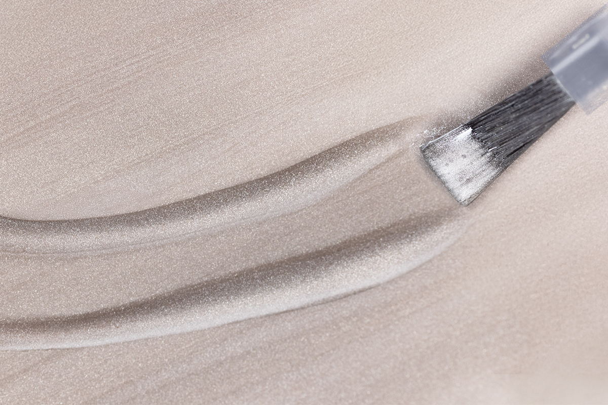 Jolifin LAVENI Shellac - Cat-Eye Satin Jelly Glass grey 10ml