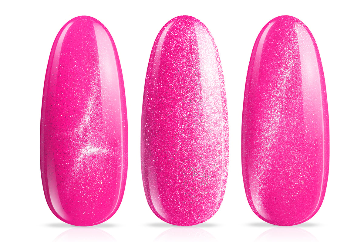 Jolifin LAVENI Shellac - Diamond Cat-Eye neon-magenta 10ml