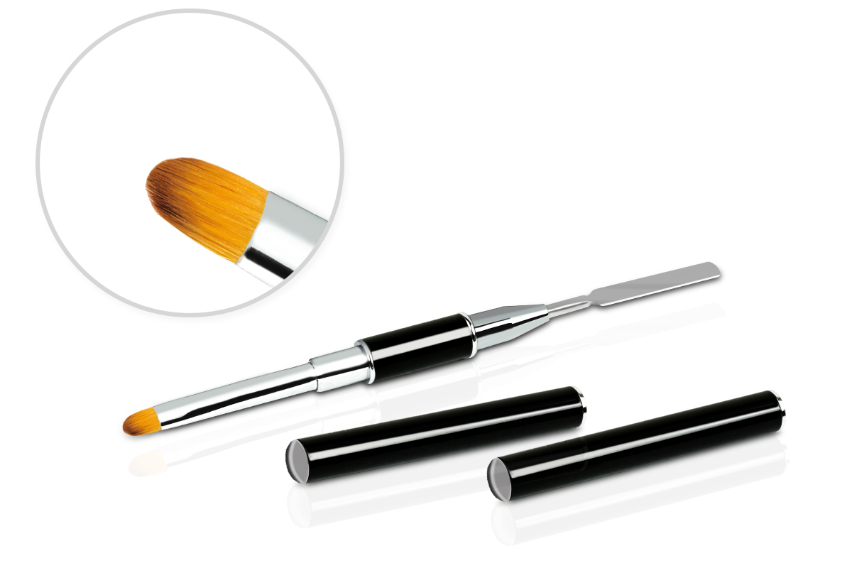 Jolifin 2in1 AcrylGel Pinsel - schwarz