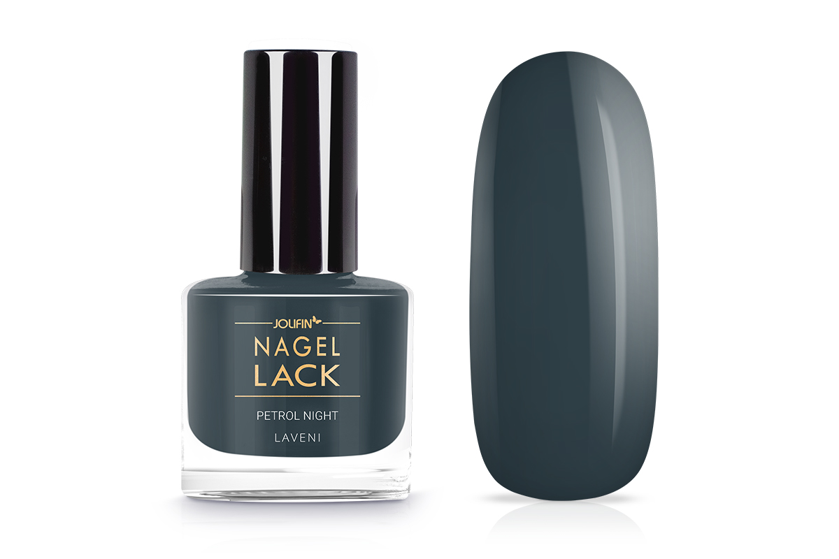 Jolifin LAVENI Nail Polish - petrol night 9ml