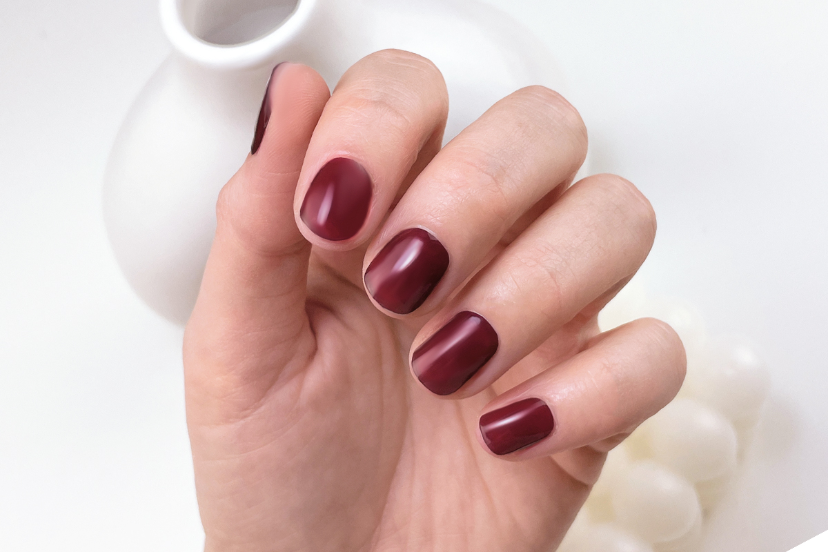 Jolifin LAVENI UV Gel-Wraps - wine red