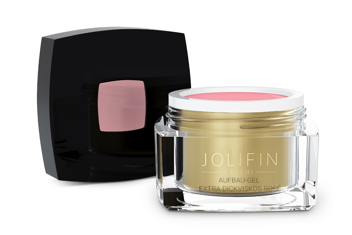 Jolifin LAVENI - Aufbau-Gel extra dickviskos rosé 30ml