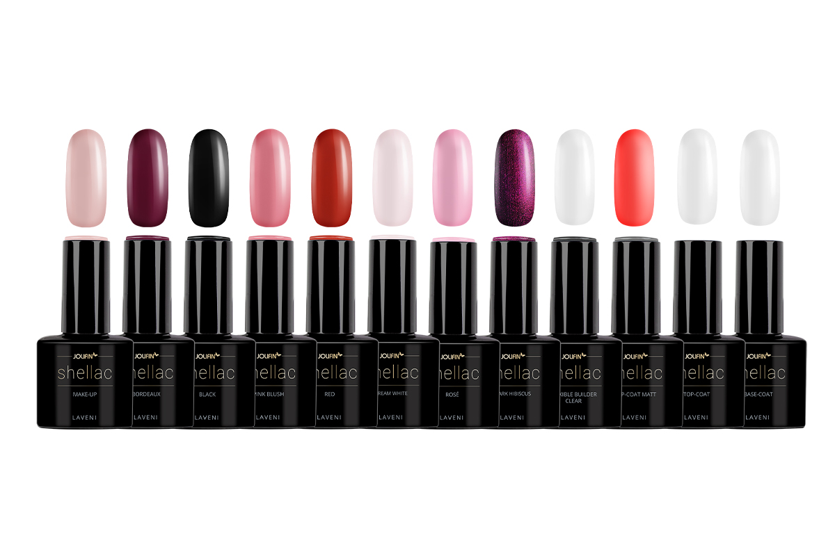 Jolifin LAVENI Shellac Starter-Set - L - Luna Gerät