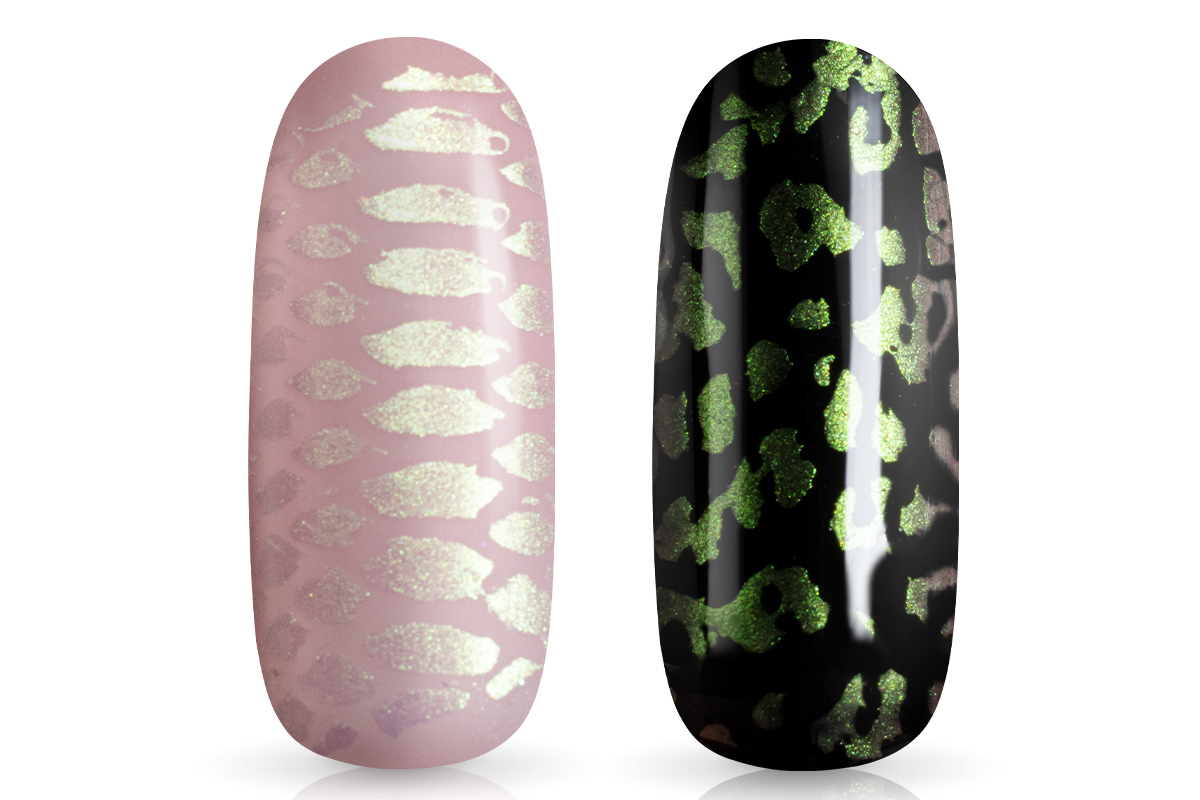 Jolifin Stamping Lacquer - aurora FlipFlop gold & green 12ml