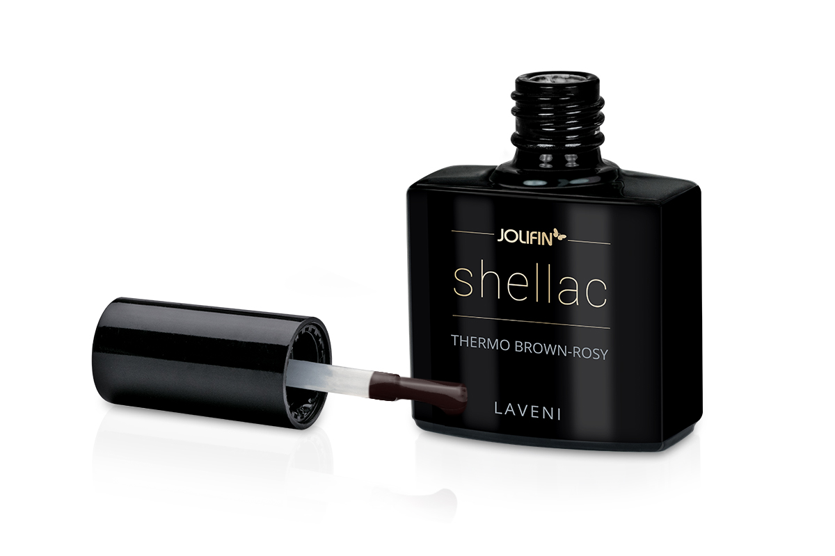 Jolifin LAVENI Shellac - Thermo brown-rosy 10ml