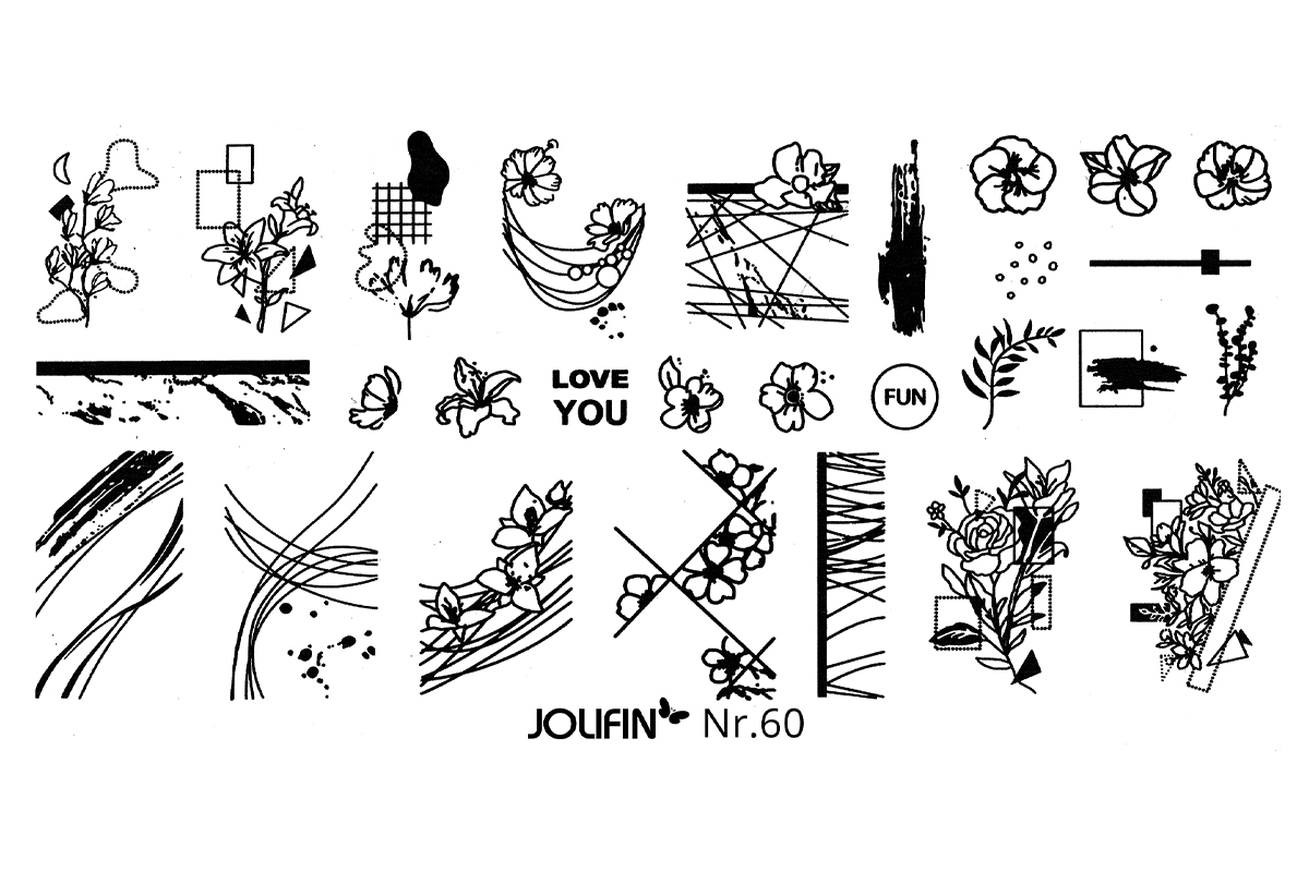 Jolifin Stamping stencil - No. 60