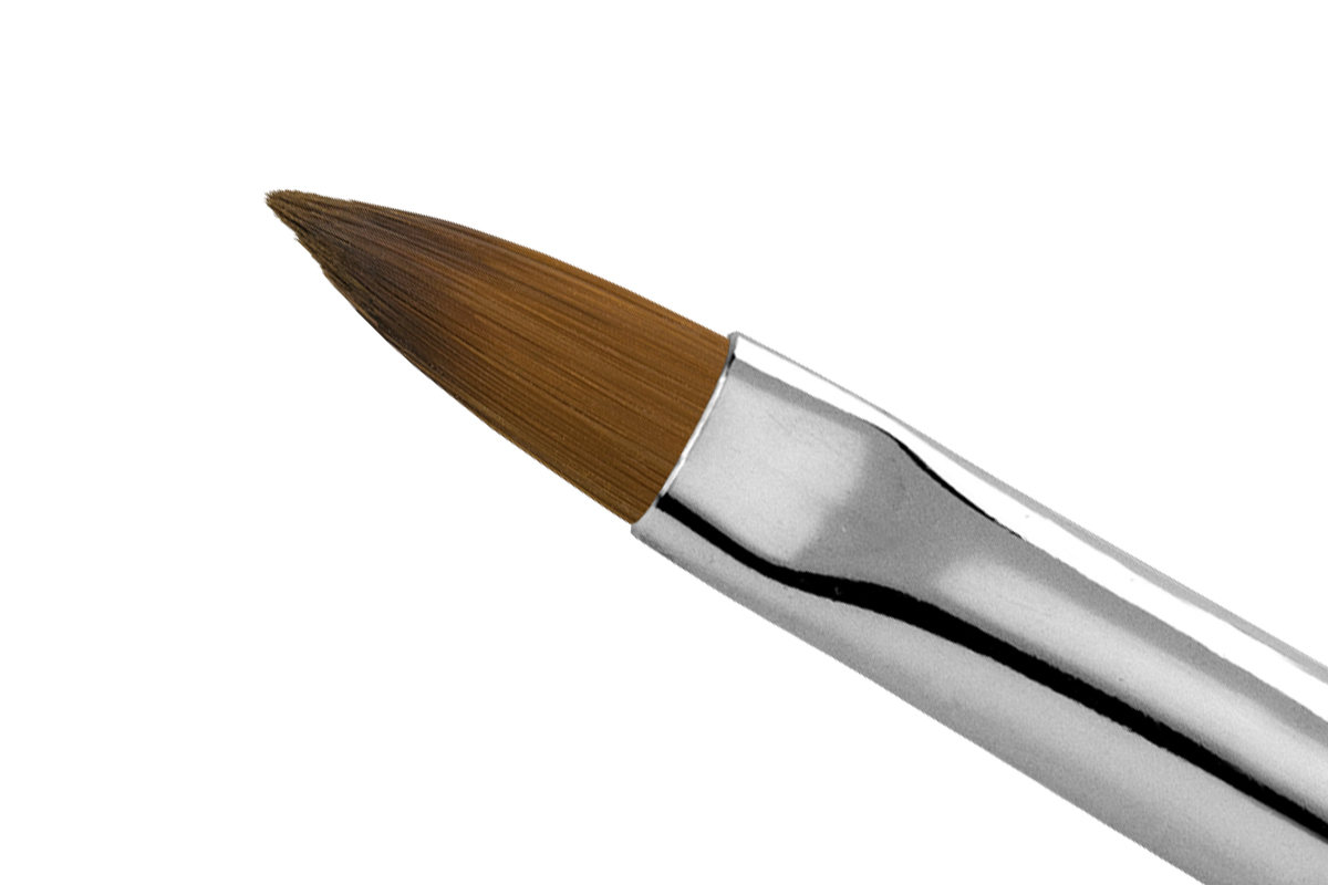 Jolifin Chrome Gel Brush - Cat's Tongue Size 6