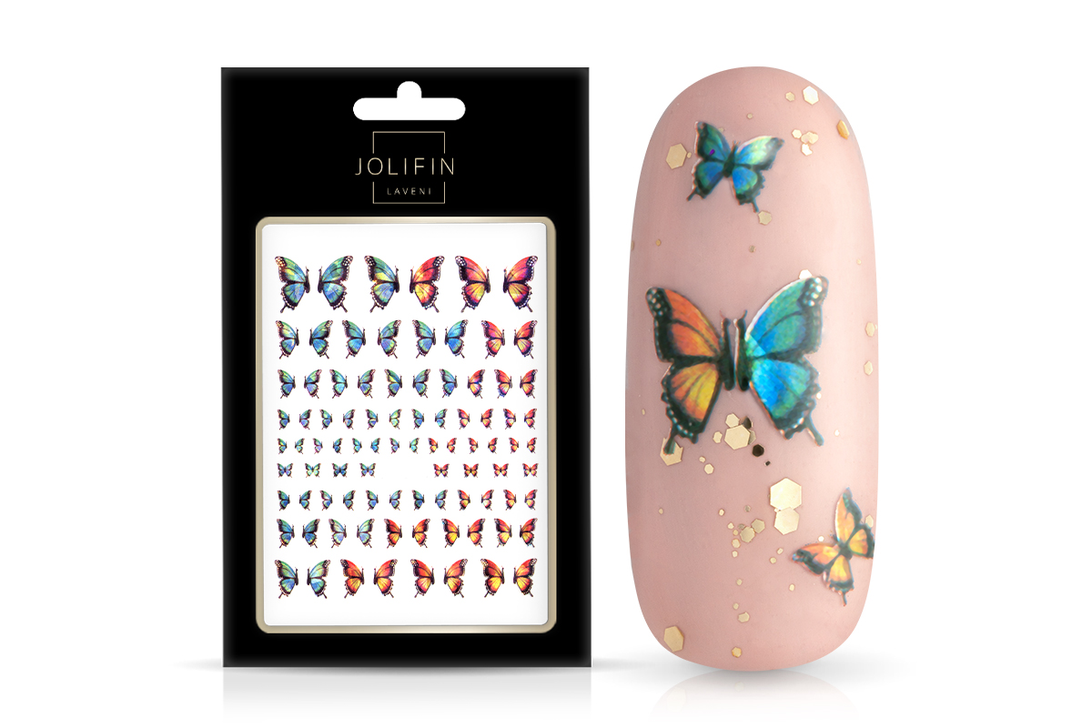 Jolifin LAVENI XL Sticker - Butterfly Hologram No. 8