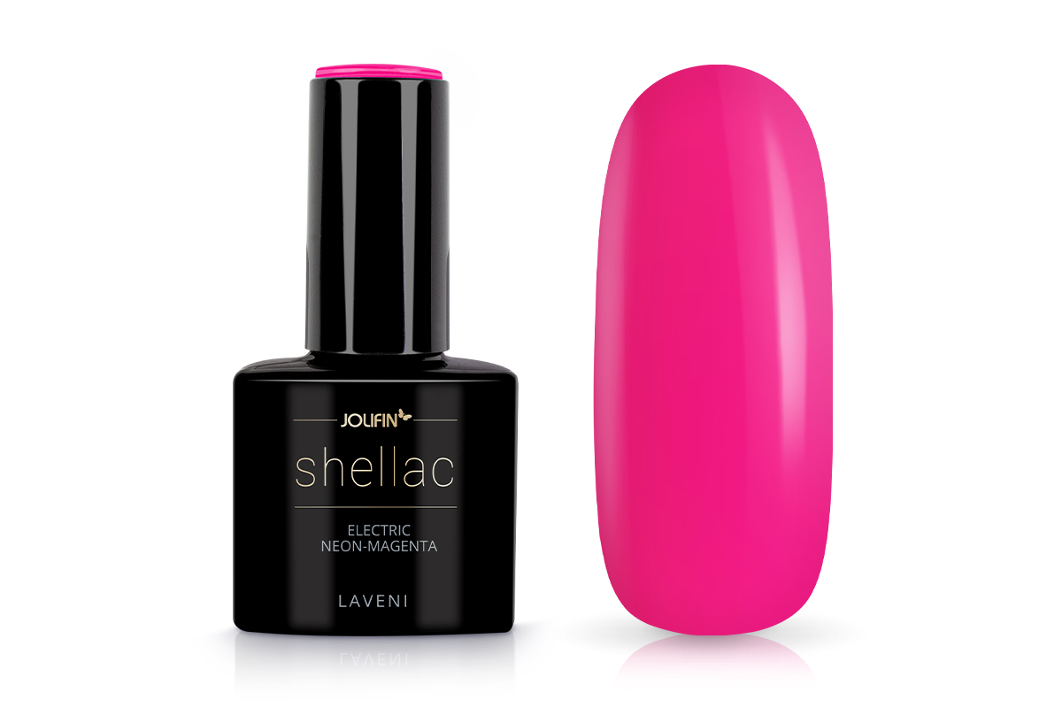 Jolifin LAVENI Shellac - electric neon-magenta 10ml