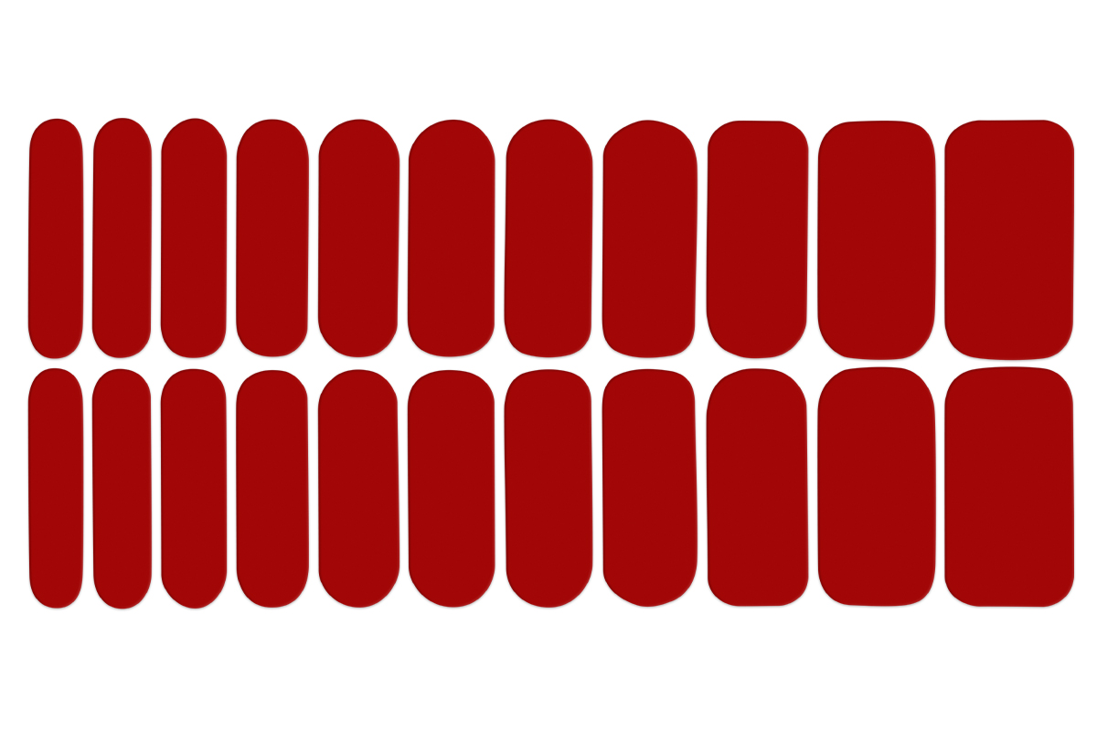 Jolifin LAVENI Nail Polish Wraps - pure red