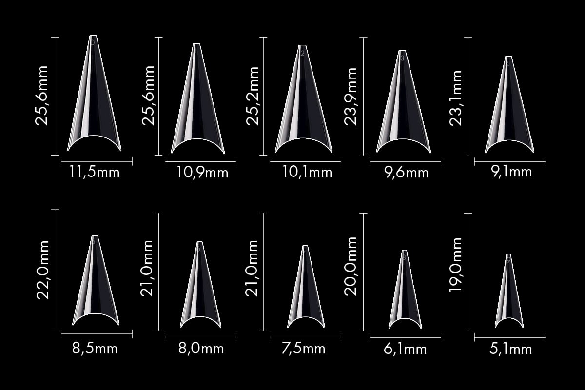 Jolifin 500er Tipbox classic Stiletto clear