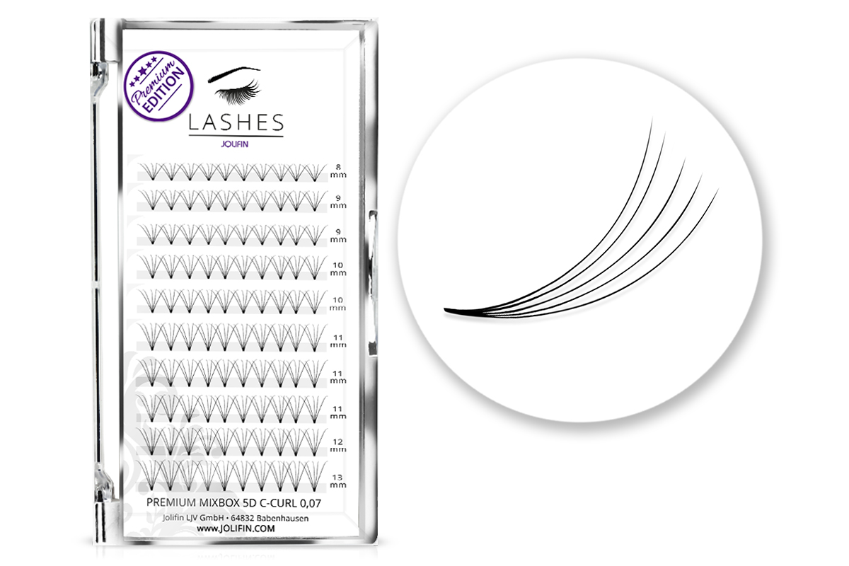 Premium MixBox - 5D eyelash fan C-Curl 0.07