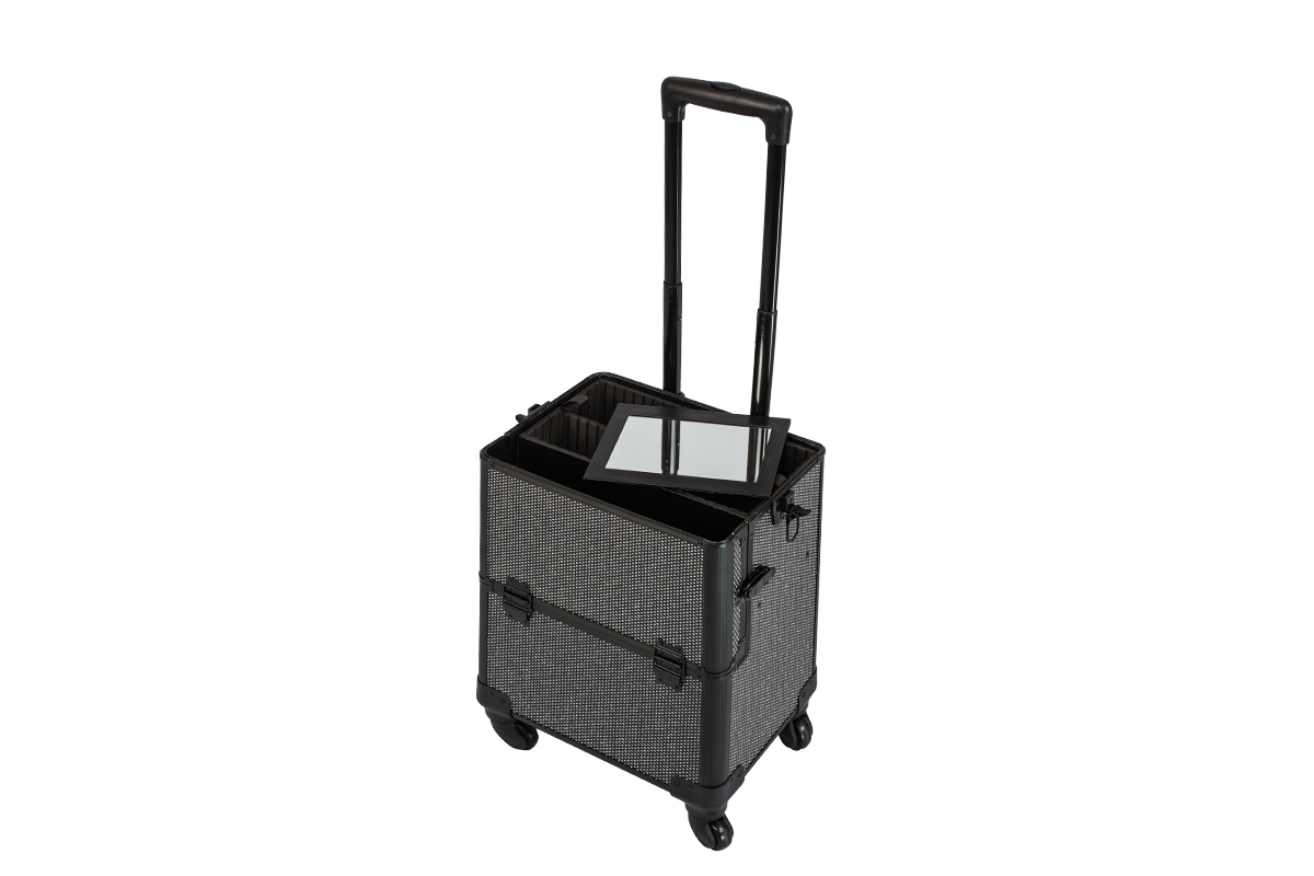 Jolifin trolley case black glitter