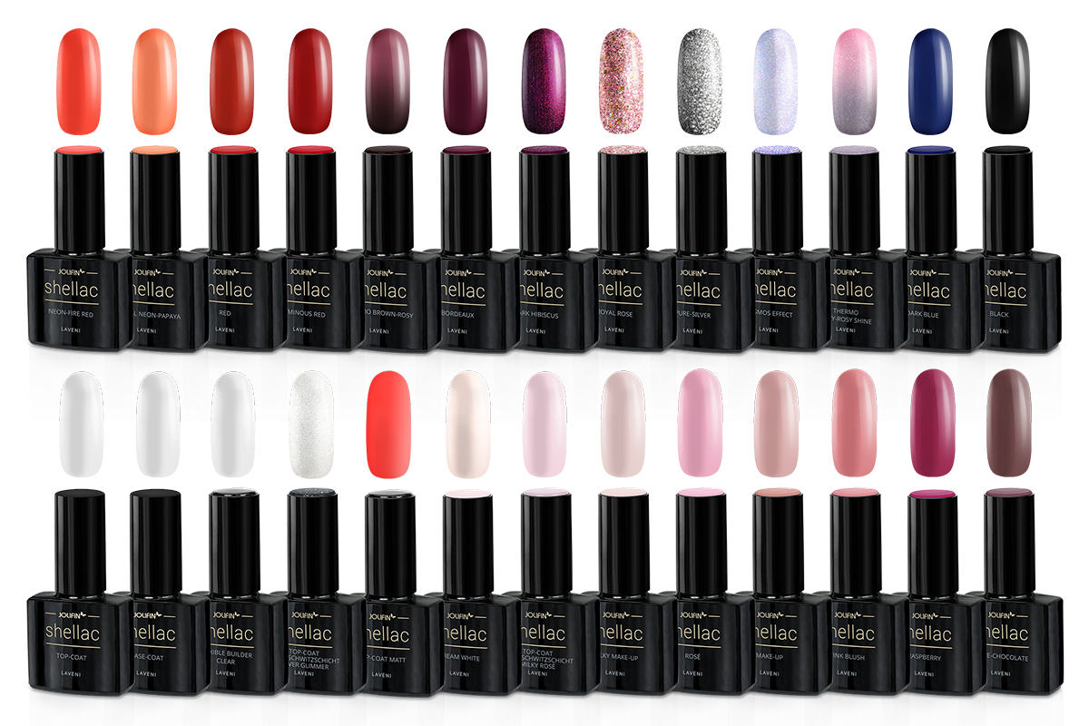 Jolifin LAVENI Shellac Starter-Set - XXL - Power Gerät